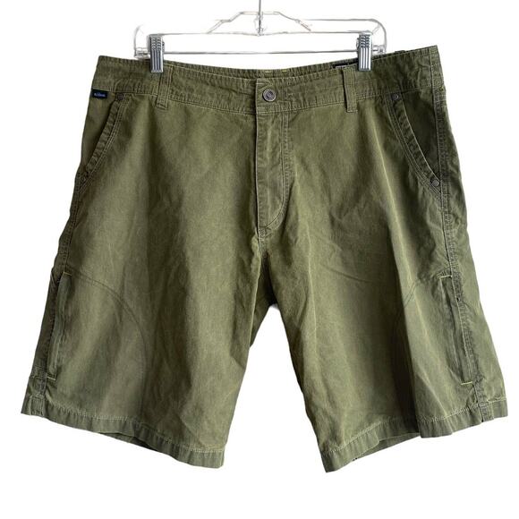 Kuhl Ramblr 10" Inseam Outdoor Hiking Cargo Shorts 38 Green - Picture 1 of 11